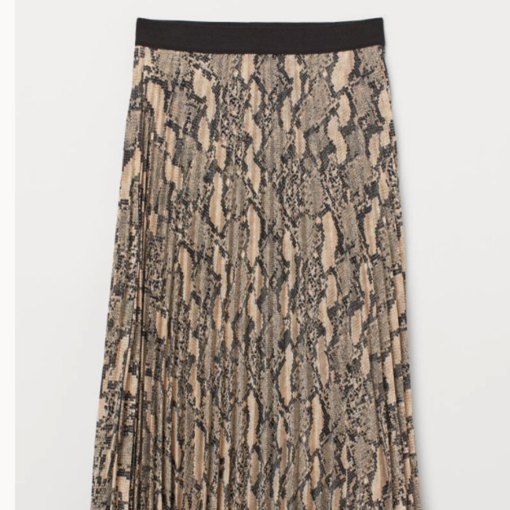 WD.NY Snake Pleated Skirt